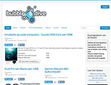 Tablet Screenshot of bubbleanddive.com